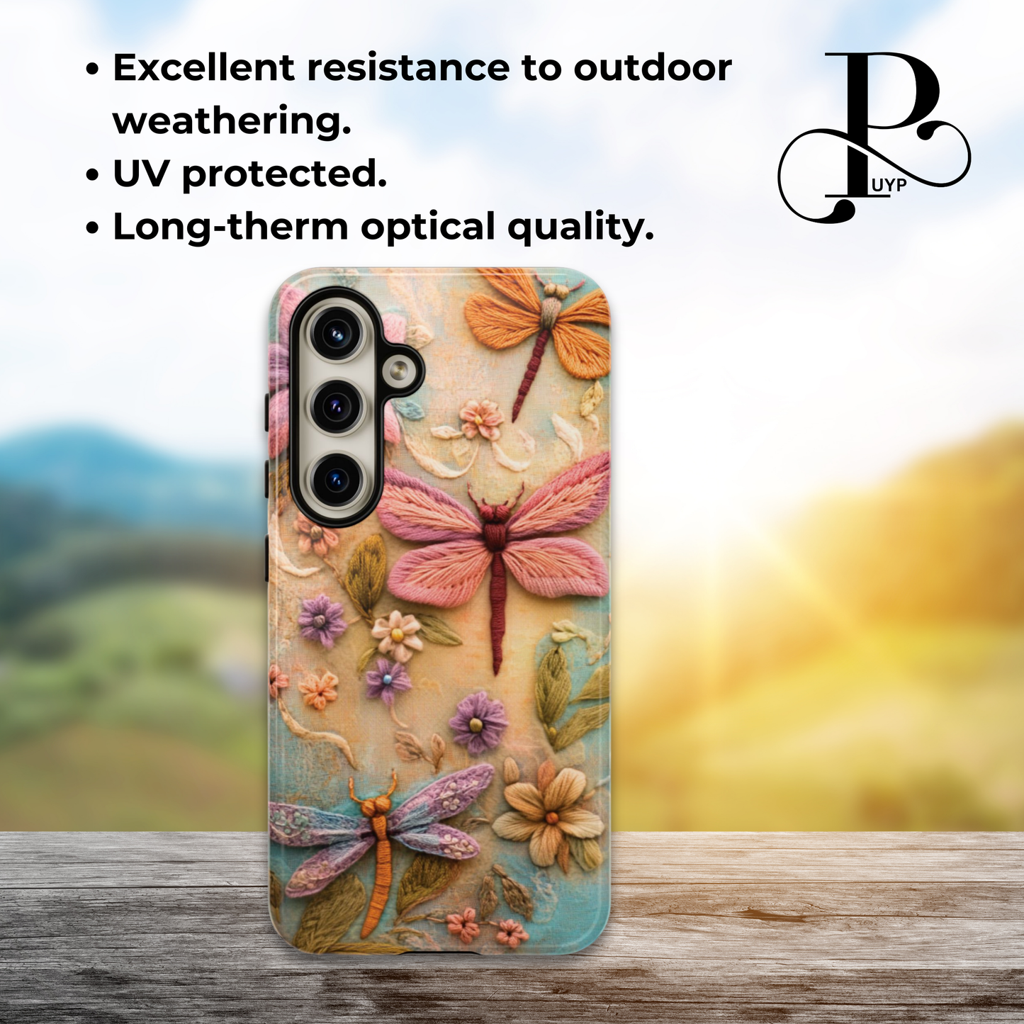 "Dragonflies" Floral Phone Case