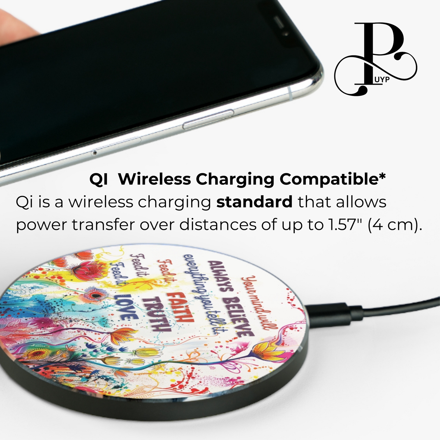 "Beautiful Mindset" Wireless Charger