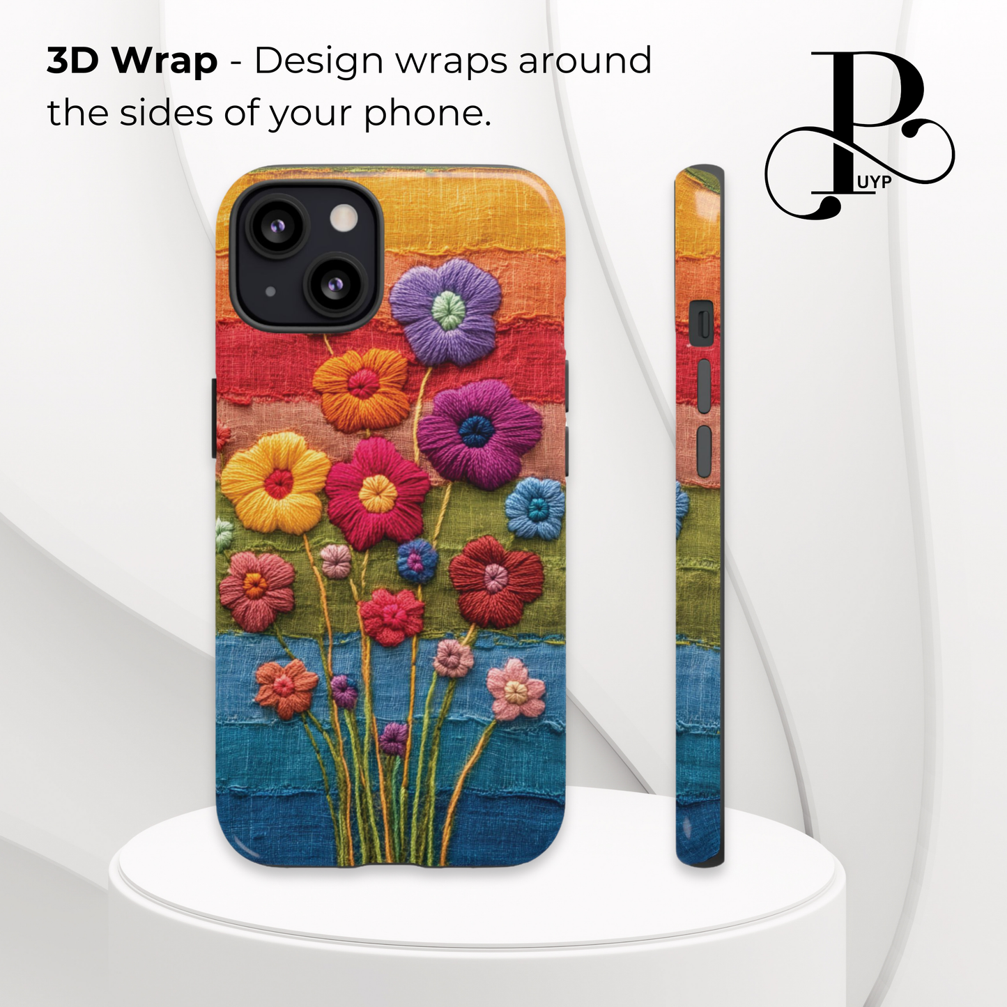 "Striped Petals" Phone Case