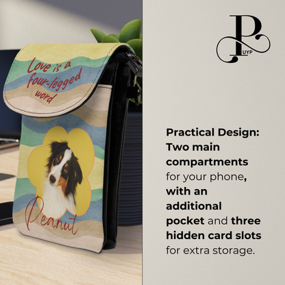 "Love Is a Four-Legged Word" Custom Pet Cell Phone Wallet