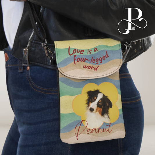 "Love Is a Four-Legged Word" Custom Pet Cell Phone Wallet