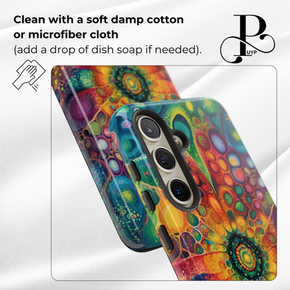 "Abstract Floral Painting" Phone Case