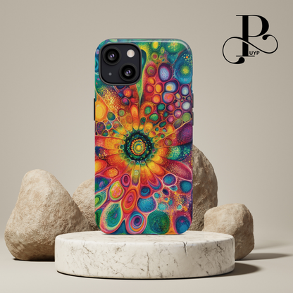 "Abstract Floral Painting" Phone Case