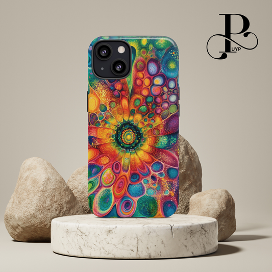 "Abstract Floral Painting" Phone Case