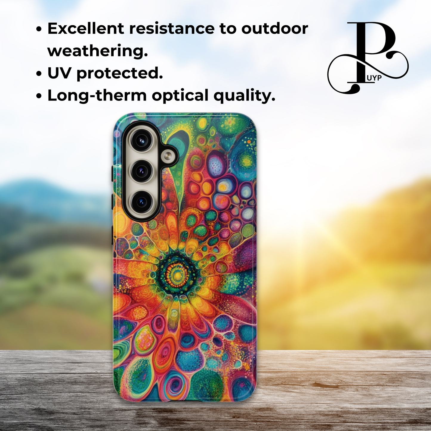 "Abstract Floral Painting" Phone Case