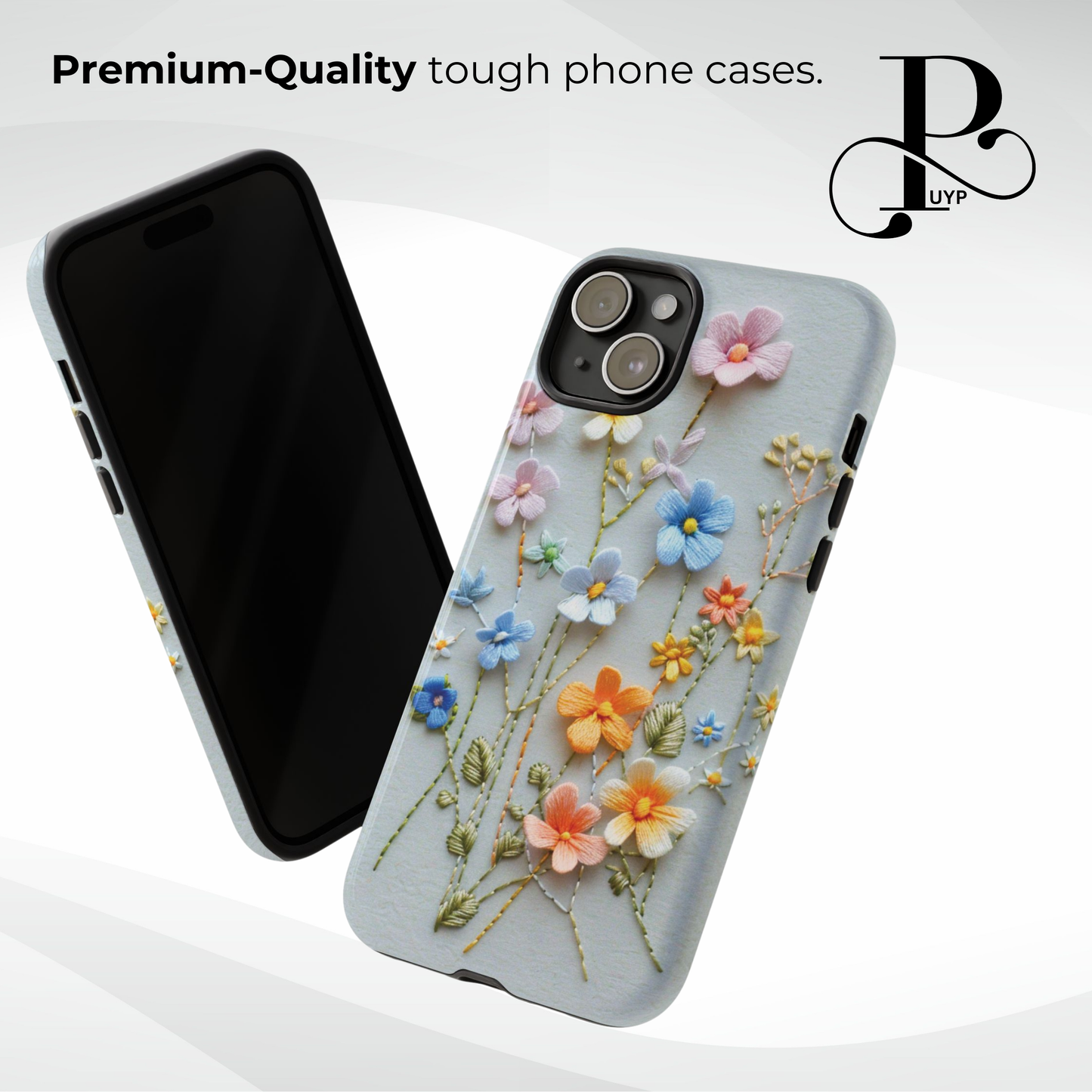 "Wildflower Embroidery" Phone Case