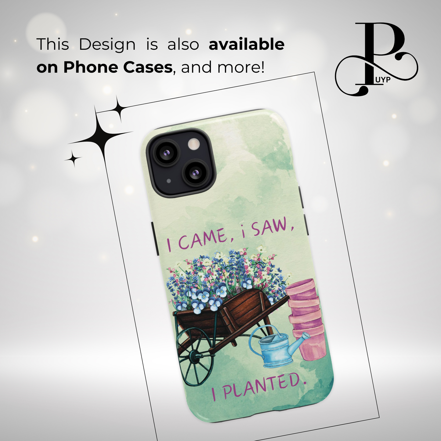 "I Came, I Saw, I Planted" Cell Phone Wallet