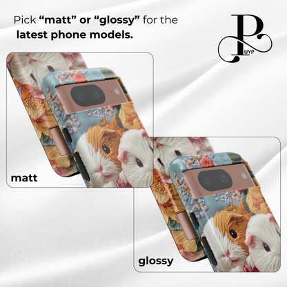 "Guinea Pigs in Bloom" Custom Phone Case