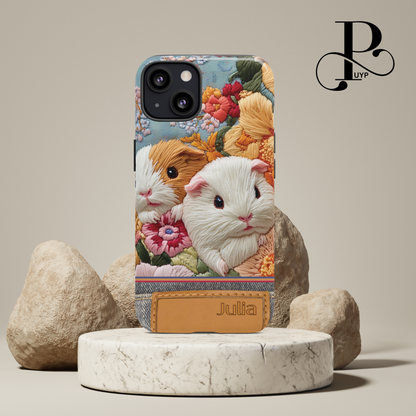 "Guinea Pigs in Bloom" Custom Phone Case