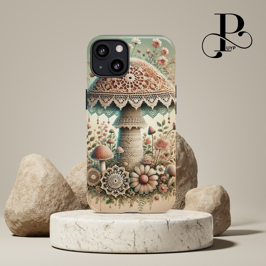 "Whimsical Lace" Mushroom Phone Case