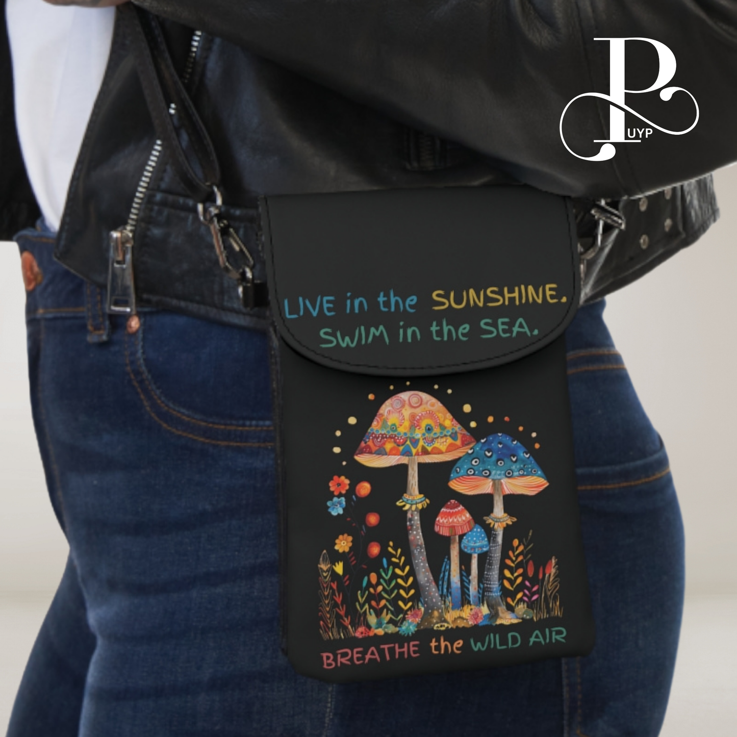 "Live in The Sunshine" Quote Phone Wallet