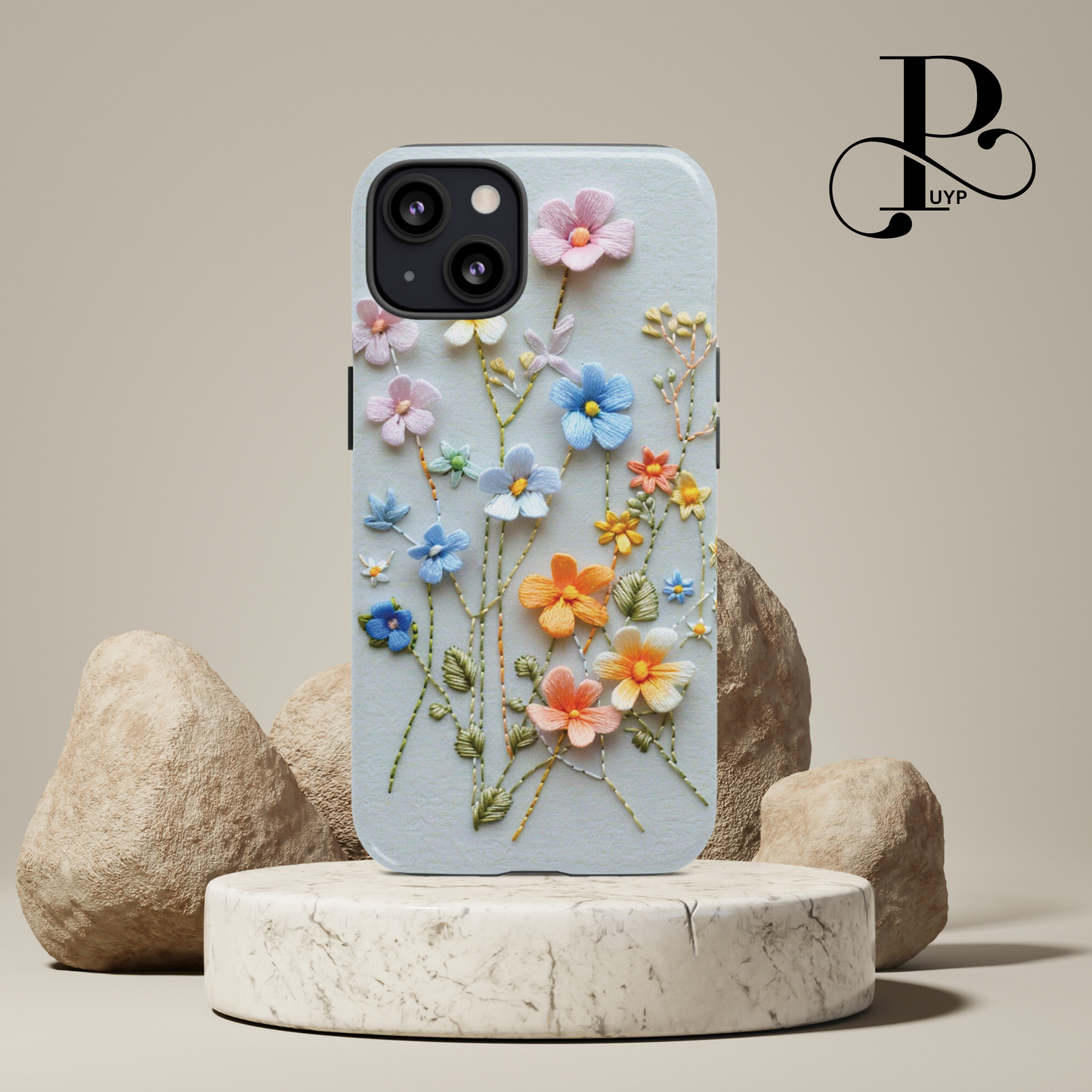 "Wildflower Embroidery" Phone Case