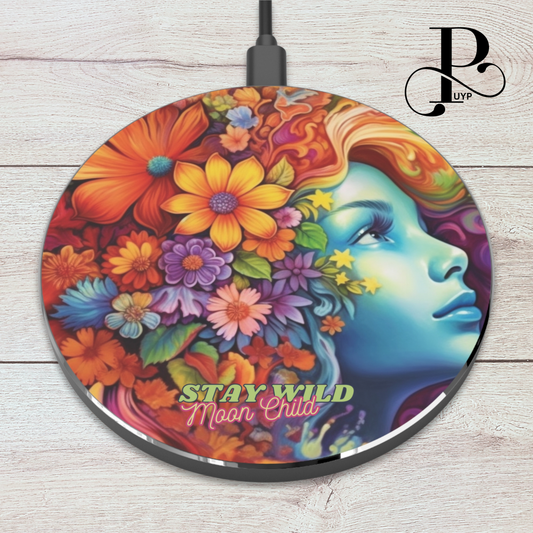 "Stay Wild Moon Child" Wireless Charger