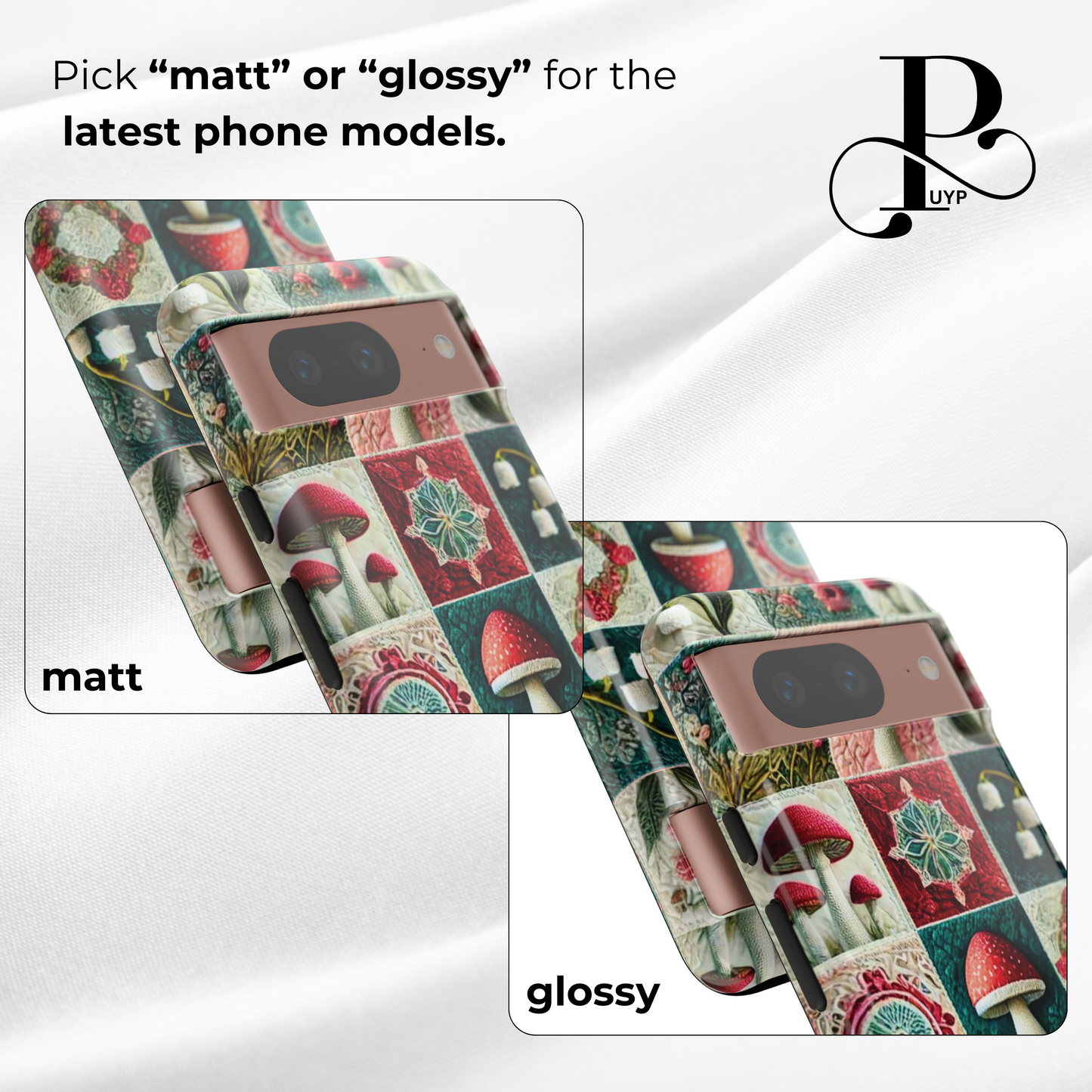 "Mushroom Patchwork" Phone Case