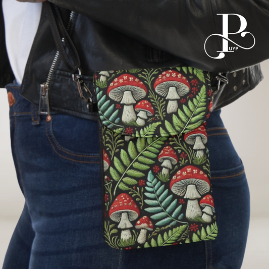 "Mushroom Meadow" Cell Phone Wallet