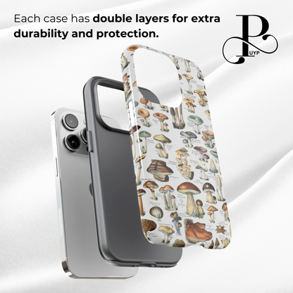 "Adolphe Millot - Champignons" Mushroom Phone Case