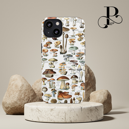 "Adolphe Millot - Champignons" Mushroom Phone Case