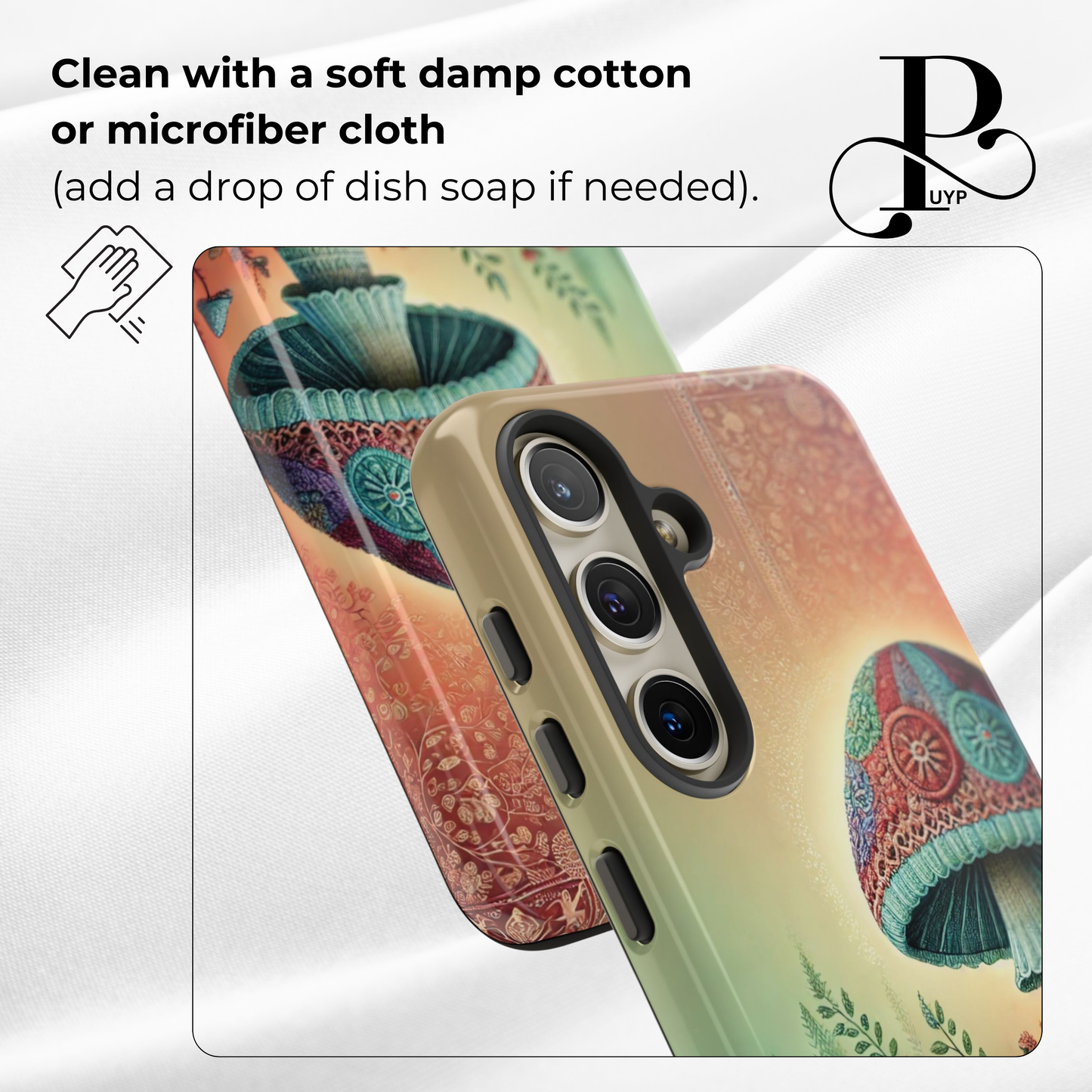 "Ombre Meadow" Mushroom Phone Case