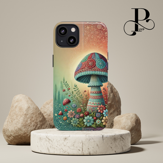 "Ombre Meadow" Mushroom Phone Case