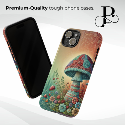 "Ombre Meadow" Mushroom Phone Case