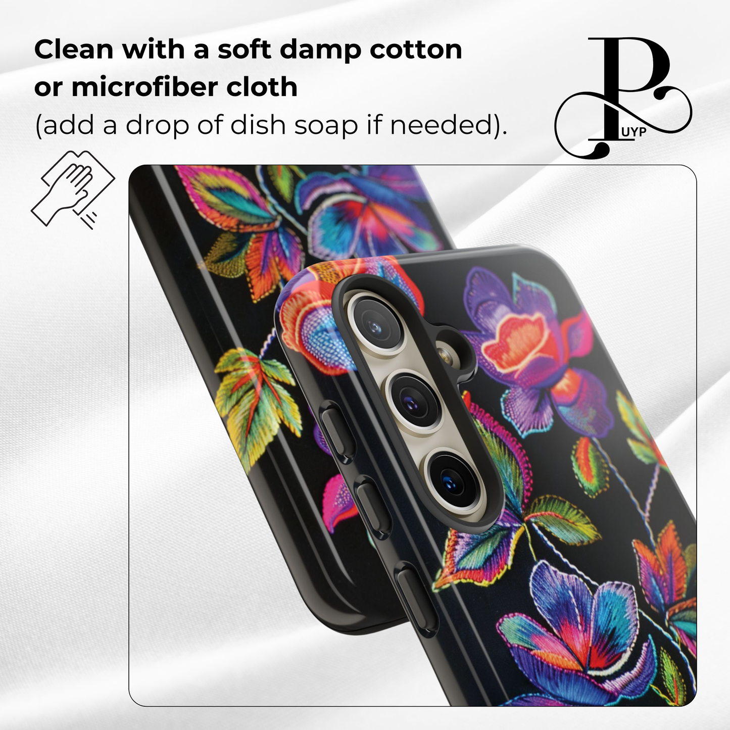 "Neon Wildflowers" Phone Case