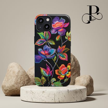 "Neon Wildflowers" Phone Case