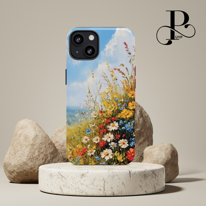 "Wildflower Field Oil Painting" Phone Case