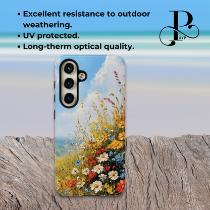 "Wildflower Field Oil Painting" Phone Case