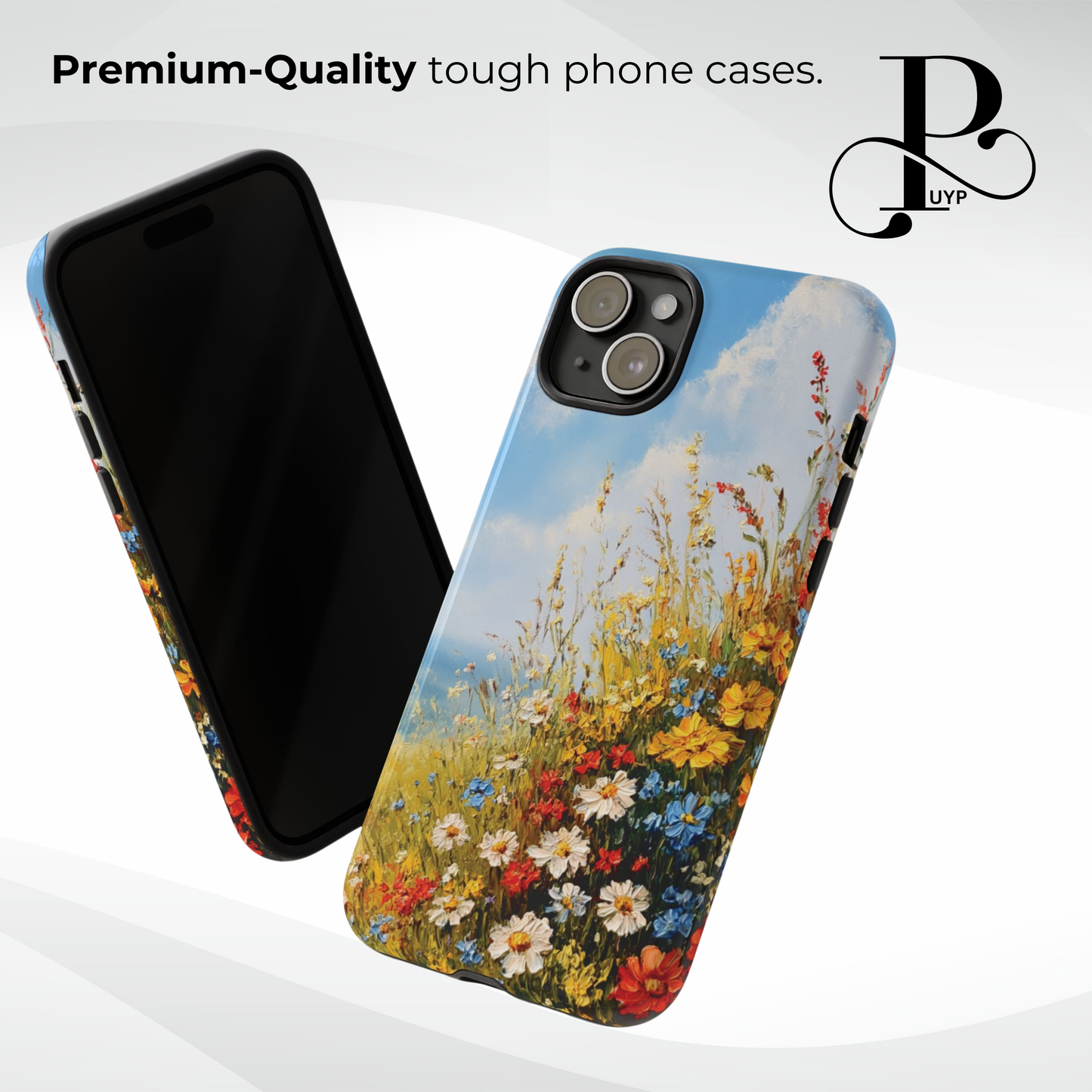 "Wildflower Field Oil Painting" Phone Case