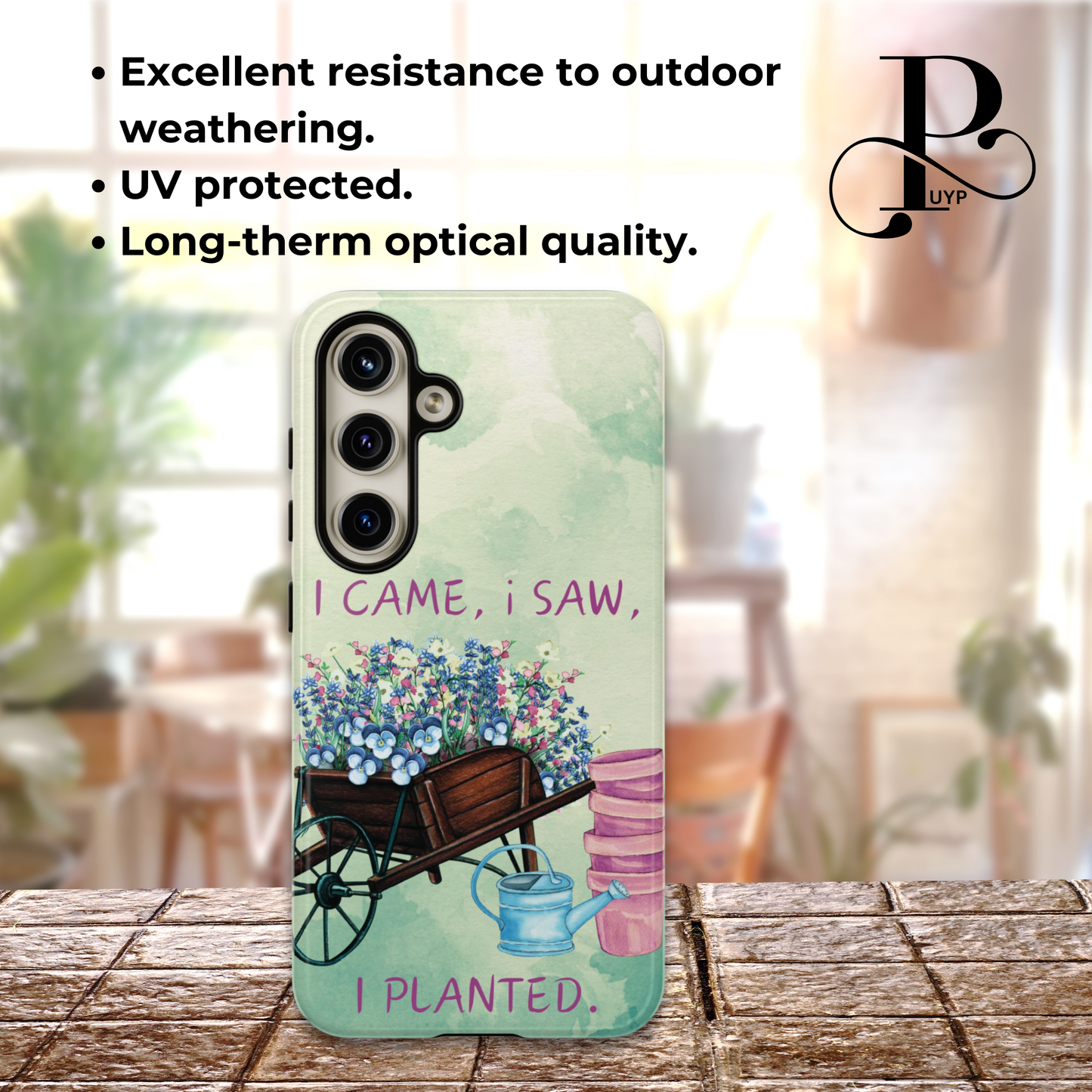 "I Came, I Saw, I Planted" Phone Case