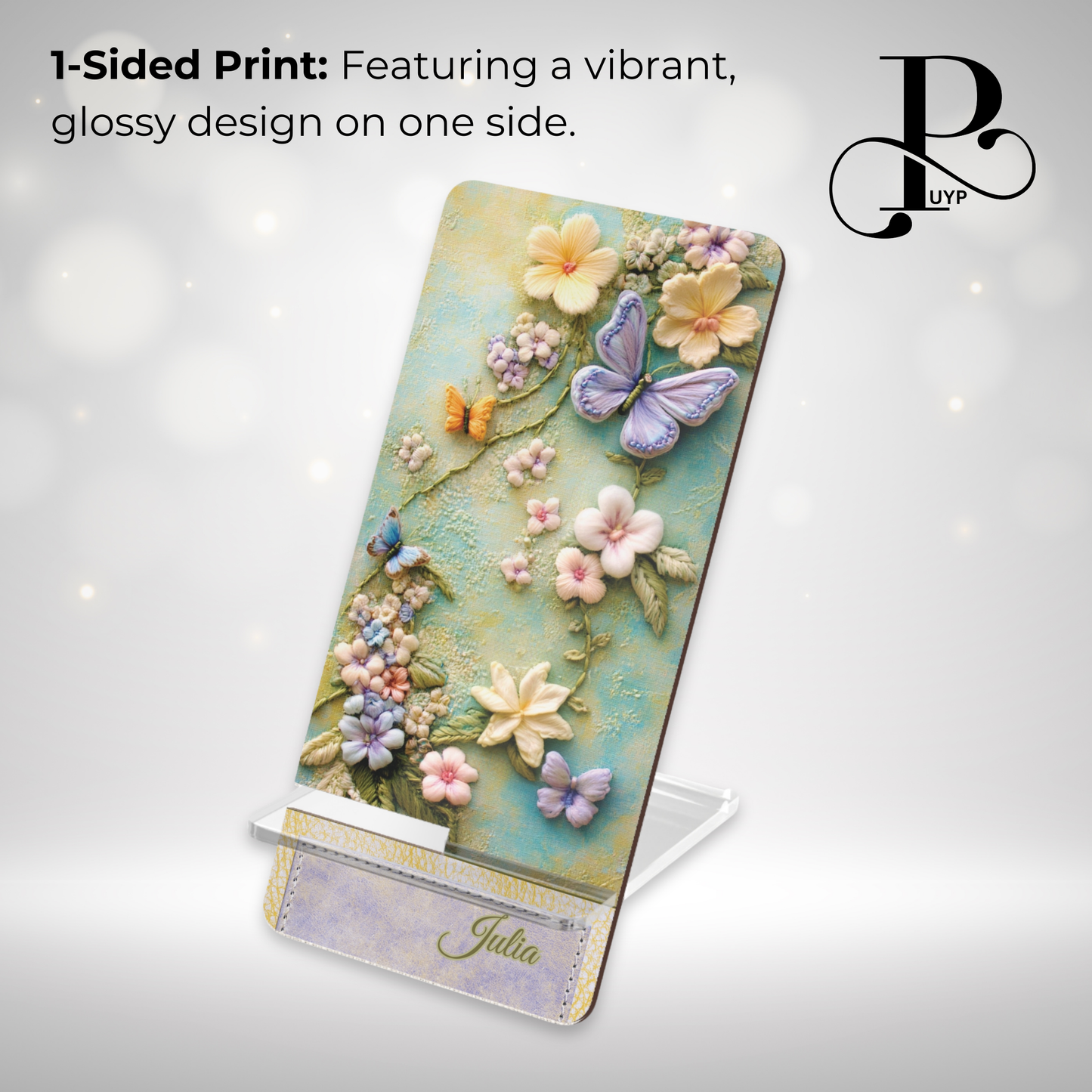 "Butterflies and Wildflowers" Custom Mobile Display Stand