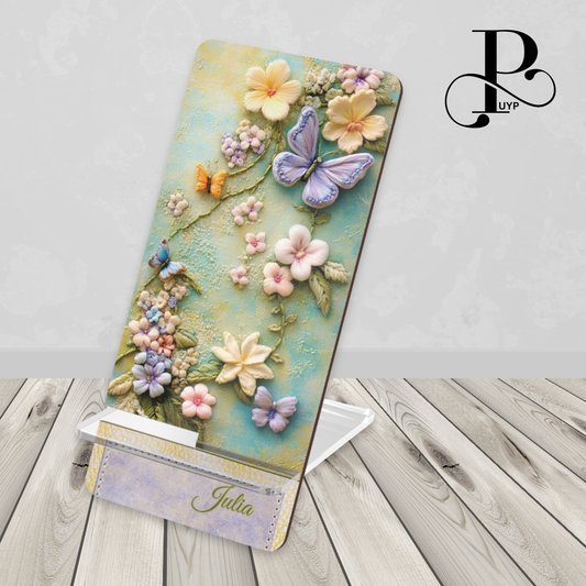 "Butterflies and Wildflowers" Custom Mobile Display Stand