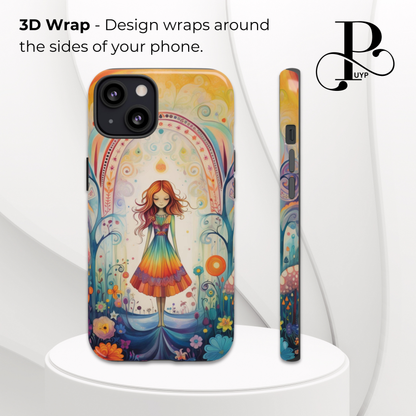 "Whimsical Watercolor Rainbow" Phone Case