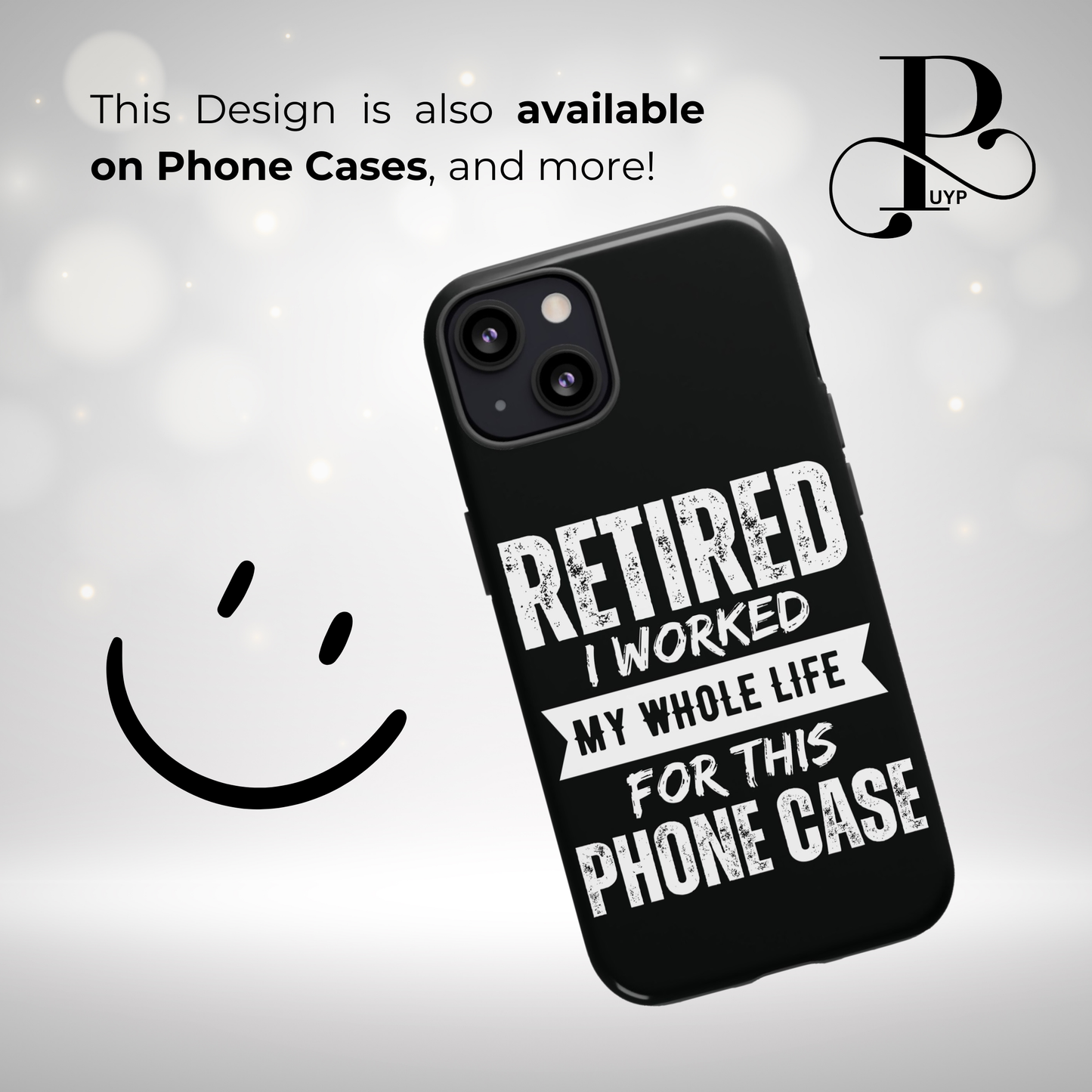 "Retired - I Worked My Whole Life for This Bag" Cell Phone Wallet