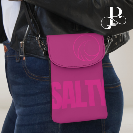 "SALTY" Cell Phone Wallet with Wave Design