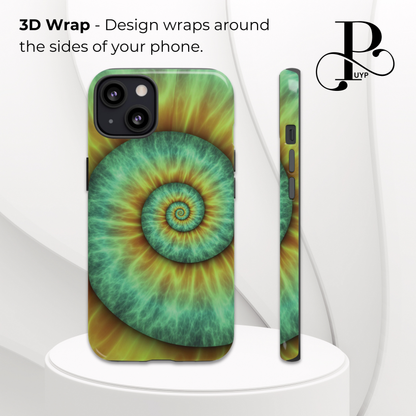 "Fibonacci Spiral Pattern" Phone Case