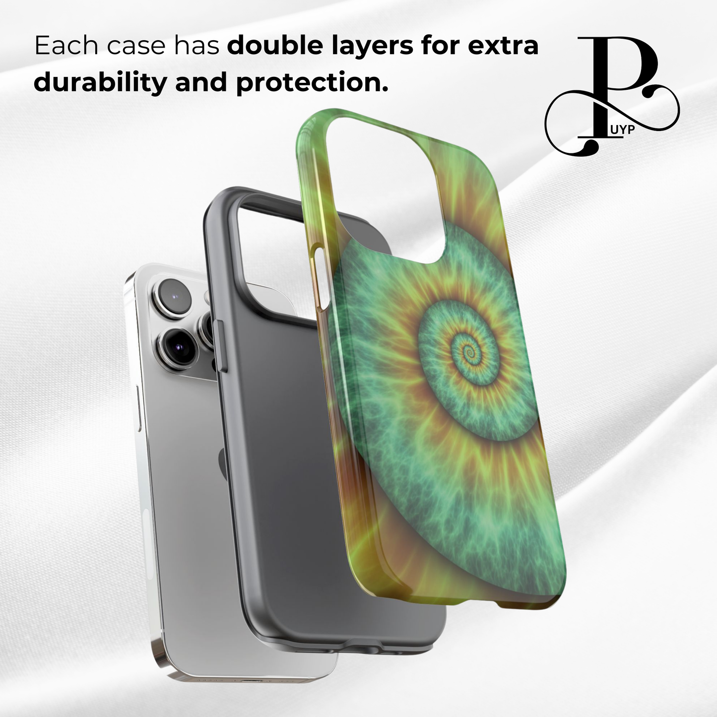 "Fibonacci Spiral Pattern" Phone Case