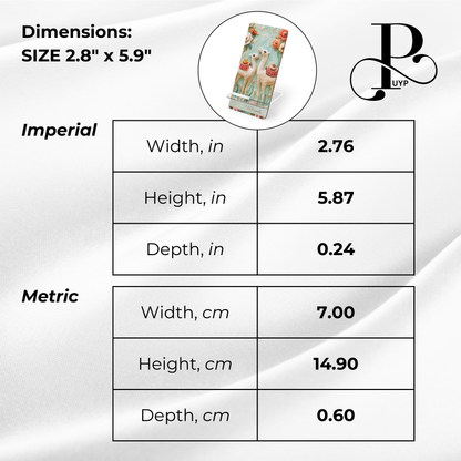 "Embroidered Camels and Flowers Print" Custom Mobile Display Stand