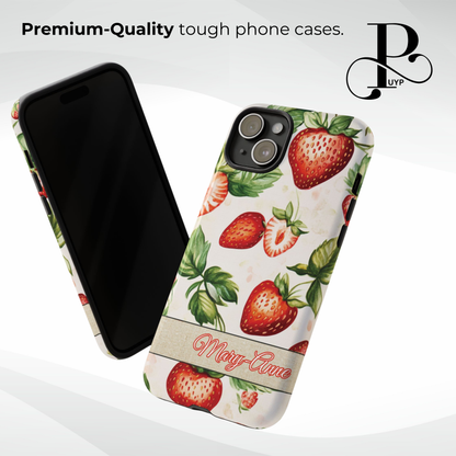 "Strawberry Love" Custom Phone Case