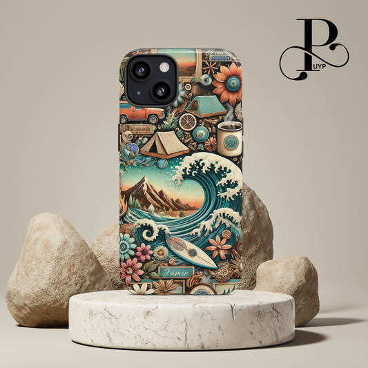 "Ocean, Surf & Summer Vibes" Custom Phone Case