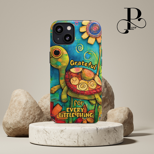 "Grateful Turtle" Phone Case