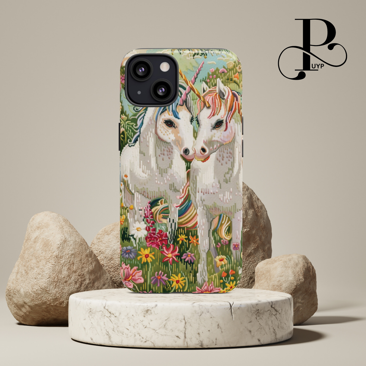 "Unicorns in Bloom" Phone Case