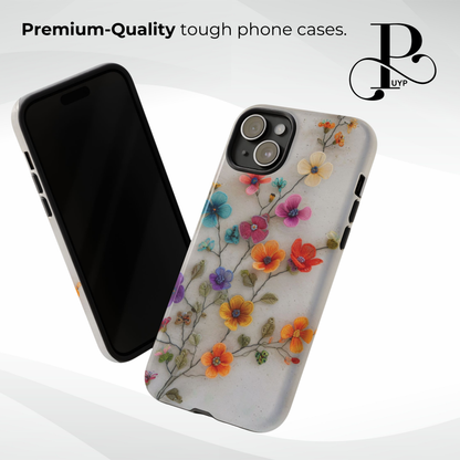 "Embroidered Wallflowers" Phone Case