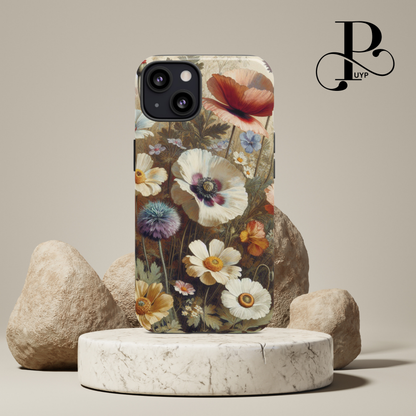 "Wildflower Field Painting Print" Phone Case