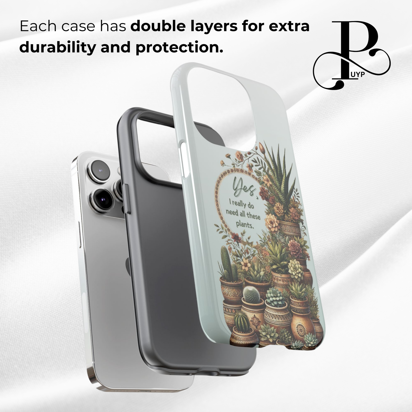 "Plant Lover" Quote Phone Case