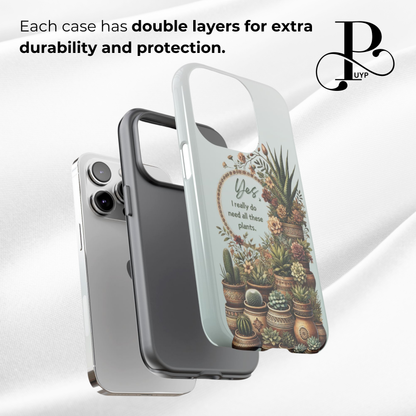 "Plant Lover" Quote Phone Case