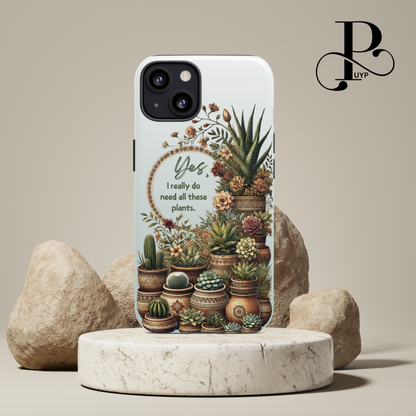 "Plant Lover" Quote Phone Case