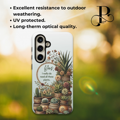 "Plant Lover" Quote Phone Case