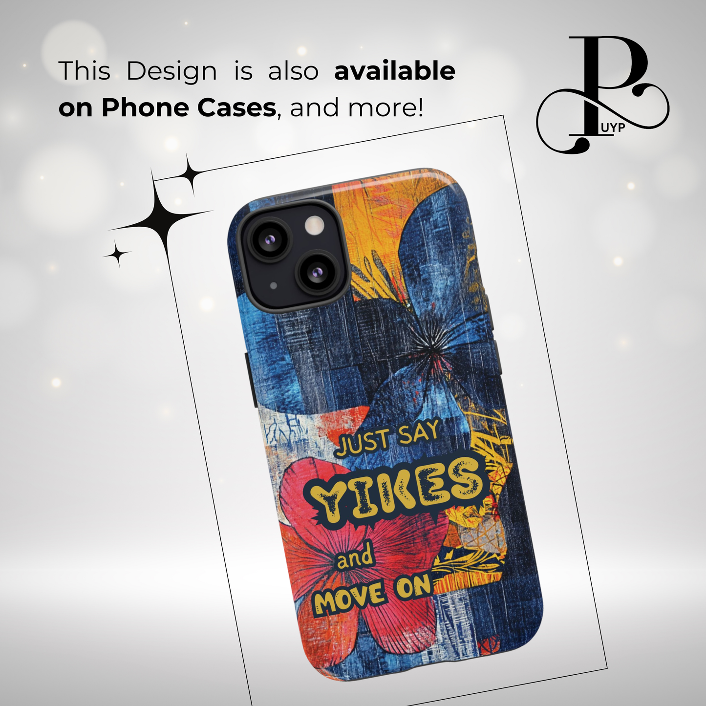 "YIKES & Move On" Cell Phone Wallet